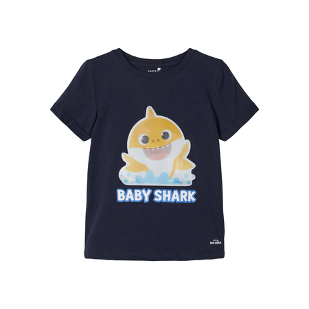 Name It boys t-shirt Baby Shark print in blue 86