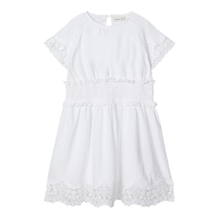 Name It Cotton Dress with Crochet Lace