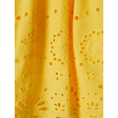 Name It Mdchen Kleid mit Loch-Stickmuster in gelb 140