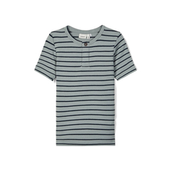 Name It boys ribbed T-shirt striped in blue