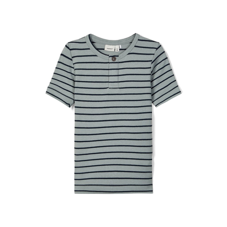 Name It boys ribbed T-shirt striped in blue 110