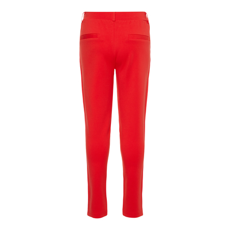 Name It girls fabric trousers with vertical stripes in red
