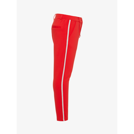Name It girls fabric trousers with vertical stripes in red