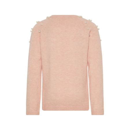Name It Mdchen Strick-Pullover mit Perlen in rosa