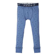 Name It boys long pants with logo in blue