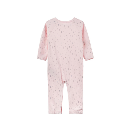 Name It unisex one-piece suit in pink organic cotton 50