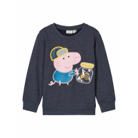 Name It boys sweatshirt &quot;Schorsch Pig&quot; in blue