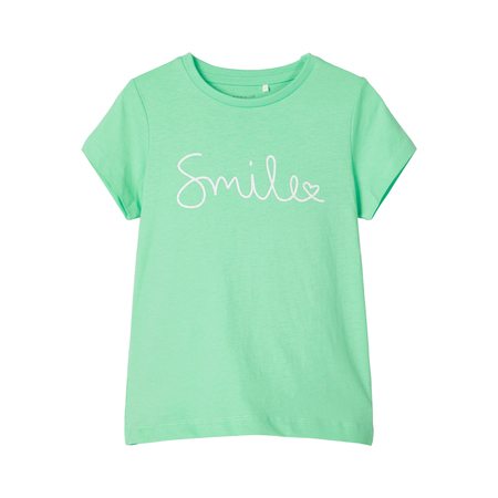 Name It girls organic cotton T-shirt Smile