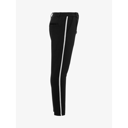 Name It girls trousers with vertical stripes in black