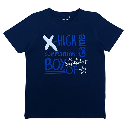 Name It boys short sleeve t-shirt with print in blue 92