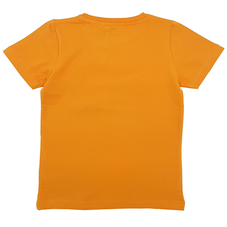 Name It boys short-sleeved T-shirt with print in orange 80