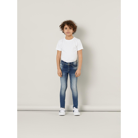 Name It Jungen Skinny Fit Jeanshose im Used-Look
