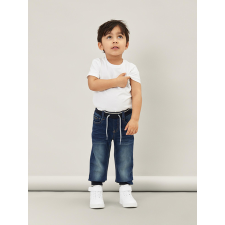 Name It boys stretch baggy jeans with drawstring waist