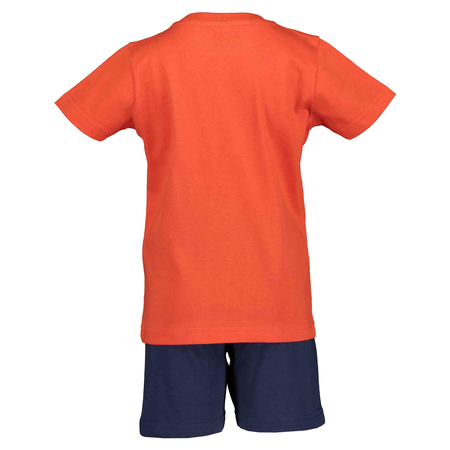 Blue Seven Shirt-Hose-Set fr Jungen in rot/blau 92