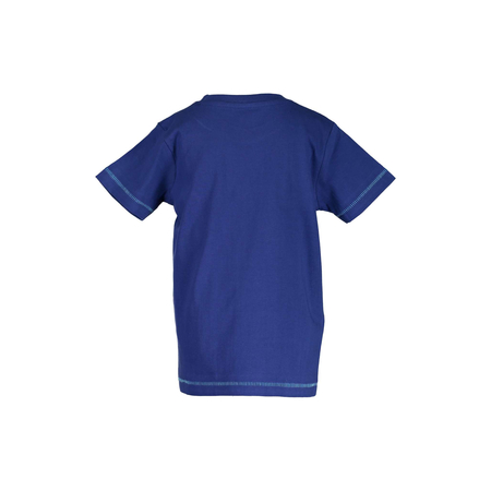 Blue Seven boys T-shirt in blue with shark print 92