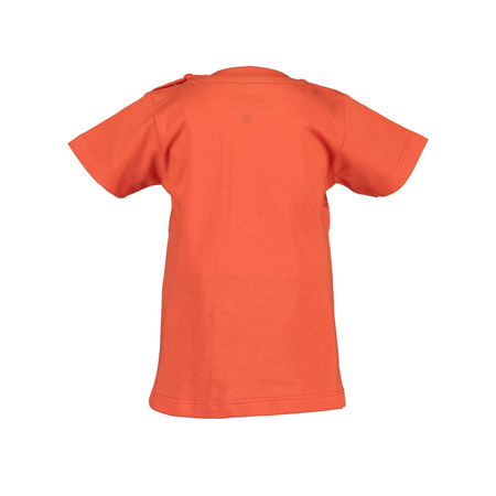 Blue Seven Unisex Kurzarm-Shirt rot mit Pandaprint