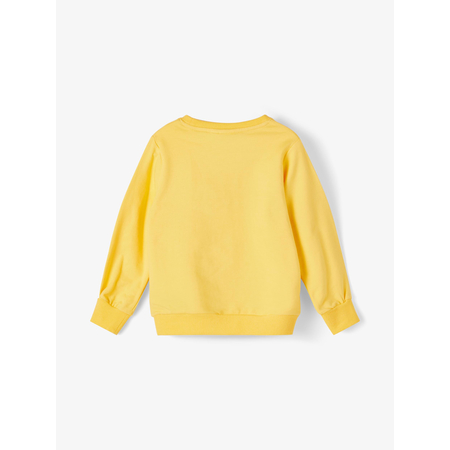 Name It girls long sleeve jumper in yellow with print
