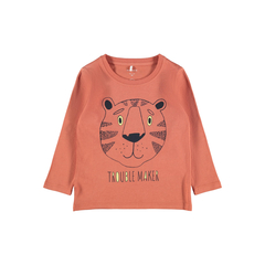 Name It Jungen langarm Pullover mit Print in rot