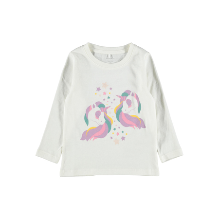 Name It girls jumper with long sleeves in white 86
