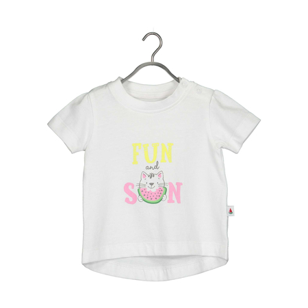 Blue Seven baby t-shirt in white with melon print