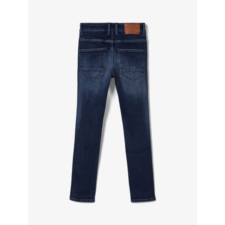 Name It Jungen Powerstetch-Jeans in Extra-Slim Fit Dark Blue Denim 158