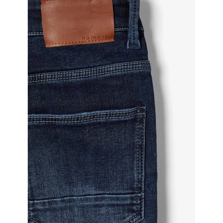 Name It Jungen Powerstetch-Jeans in Extra-Slim Fit Dark Blue Denim 158