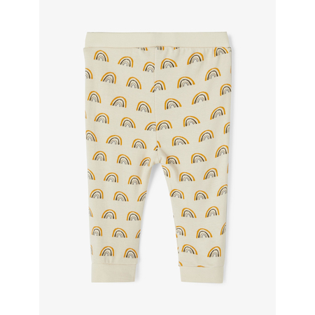 Name It Unisex Sweat Pants for Baby Allover Print Oatmeal 56