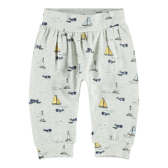 Name It unisex trousers with print in organic cotton