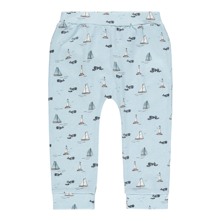 Name It unisex trousers with print in organic cotton Cashmere Blue 74