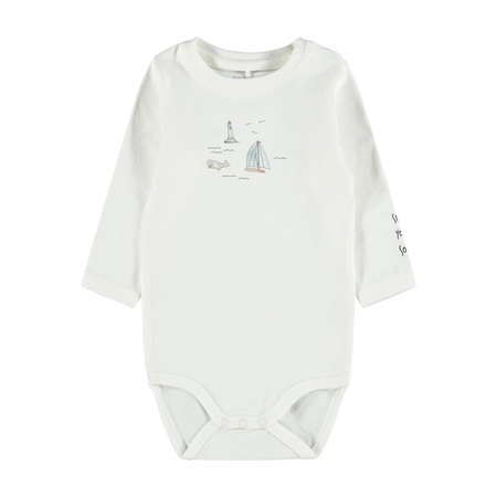 Name It unisex long-sleeved baby bodysuit with print