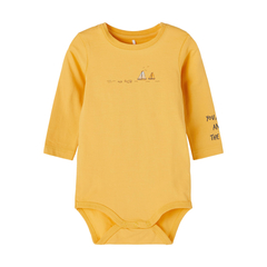 Name It unisex long-sleeved baby bodysuit with print