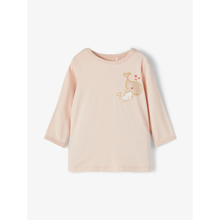 Name It girls long sleeve top with print Peach Whip 56