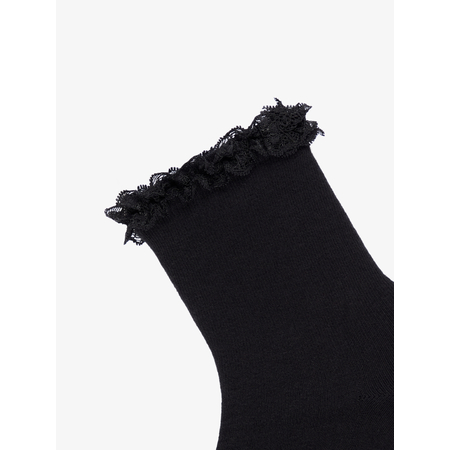 Name It 2-pack girls lace socks in cotton Black 37/39