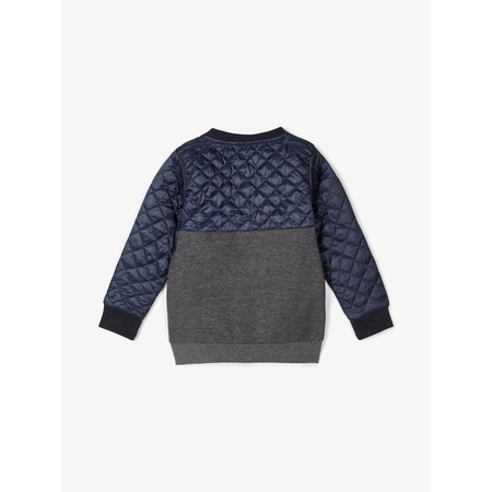 Name It Jungen Sweater mit Reiverschluss Dark Grey Melange 98