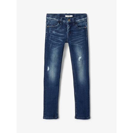 Name It Jungen Extra Slim Fit Jeans Stretch-Denim Dark Blue Denim 92