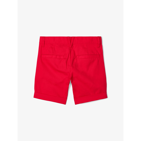 Name It boys cotton woven shorts with pockets True Red 158