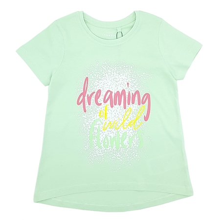 Name It girls cotton t-shirt with graphic print Spray 98