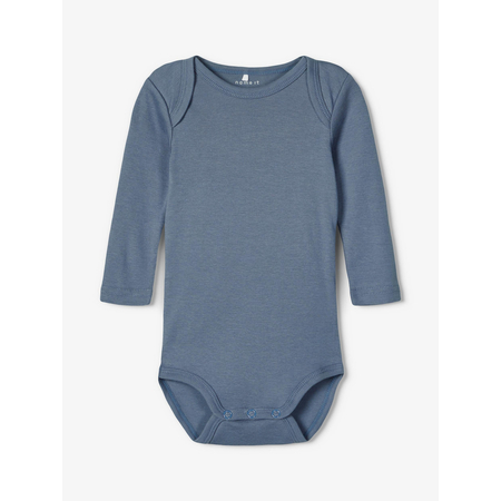 Name It boys three-pack bodysuits in organic cotton China Blue-92