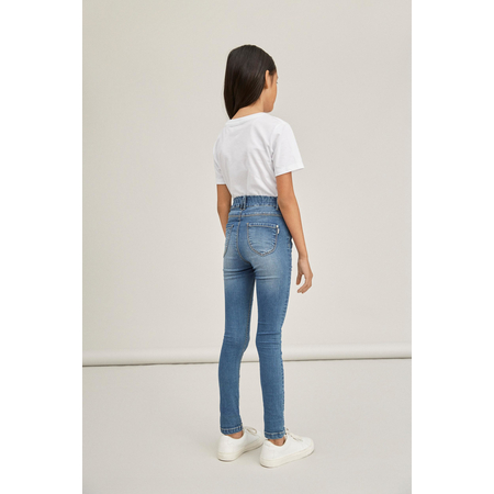 Name It girls denim jeans high-waisted trousers Medium Blue Denim 116