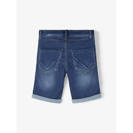 Name It boys jeans long shorts in 5-pocket style Dark Blue Denim-116