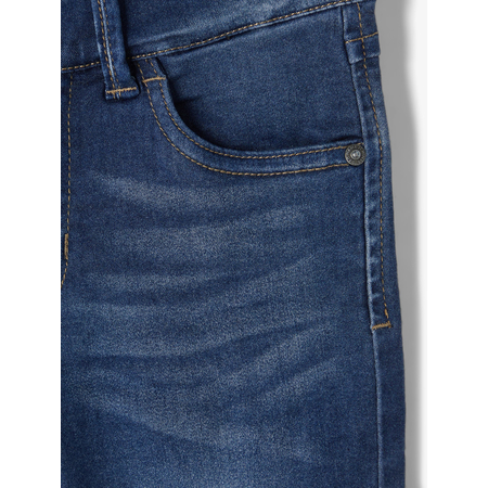 Name It boys jeans long shorts in 5-pocket style Dark Blue Denim-116