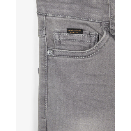 Name It Jungen Power-Stretch-Jeans mit Taschen Light Grey Denim 164