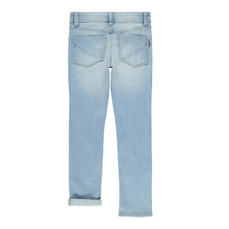 Name It boys jeans in organic cotton in X-Slim Light Blue Denim 164