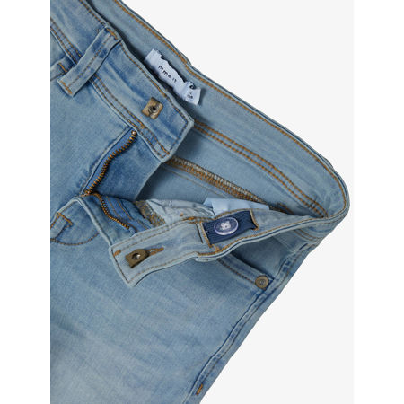 Name It boys jeans in organic cotton in X-Slim Light Blue Denim 164