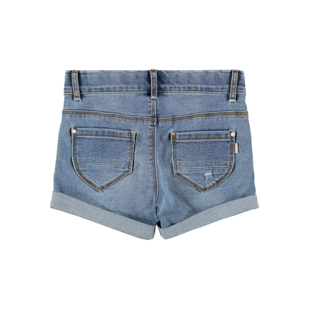 Name It Mdchen Slim-Fit-Jeans mit Pailletten Medium Blue Denim 116