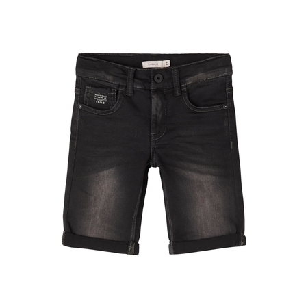 Name It Jungen Jeans-Shorts kurz im 5-Pocket-Style Black Denim-116