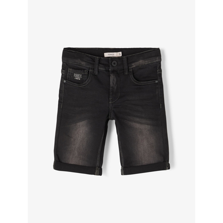 Name It boys denim shorts short in 5-pocket style Black Denim-158