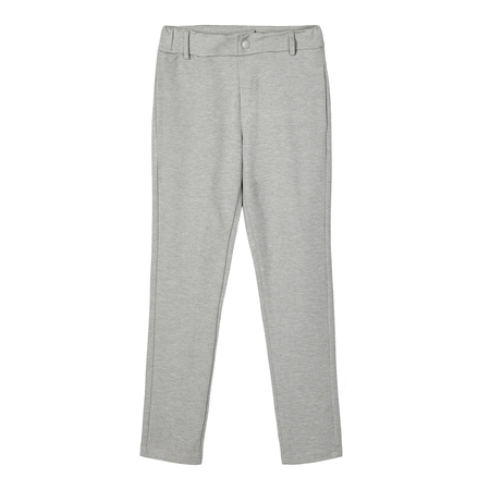 Name It boys casual trousers with adjustable waistband Grey Melange 134