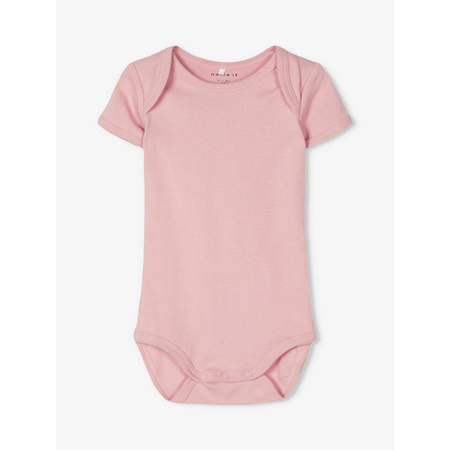 Name It girls 3-pack bodysuits in organic cotton Silver Pink-56