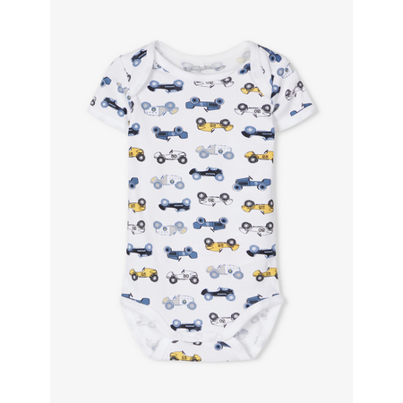 Name It boys three-pack of bodysuits in organic cotton Dusty Blue 56